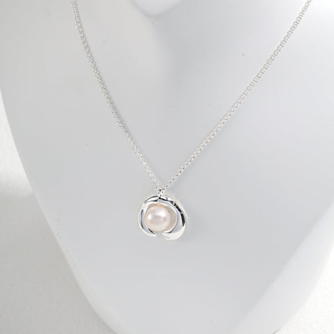 S925 Sliver Pearl Pendant, Color Silver - etoilier