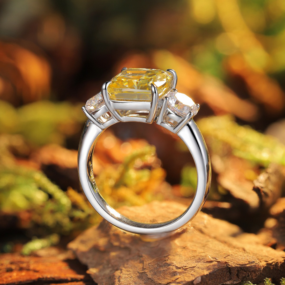 Buy Premium Peridot and White Zircon Ring in Vermeil Yellow Gold Over  Sterling Silver (Size 8.0) 1.75 ctw at ShopLC.
