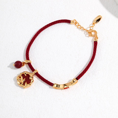 S925 Sliver Stone Bracelet, Color Gold Plated - etoilier