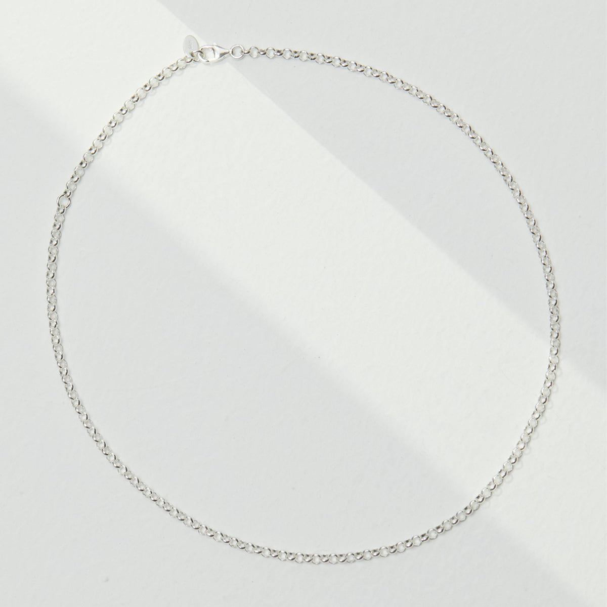 Etoilier 925 Sterling Silver Necklace Sparkling Flash Clavicle Choker Necklace